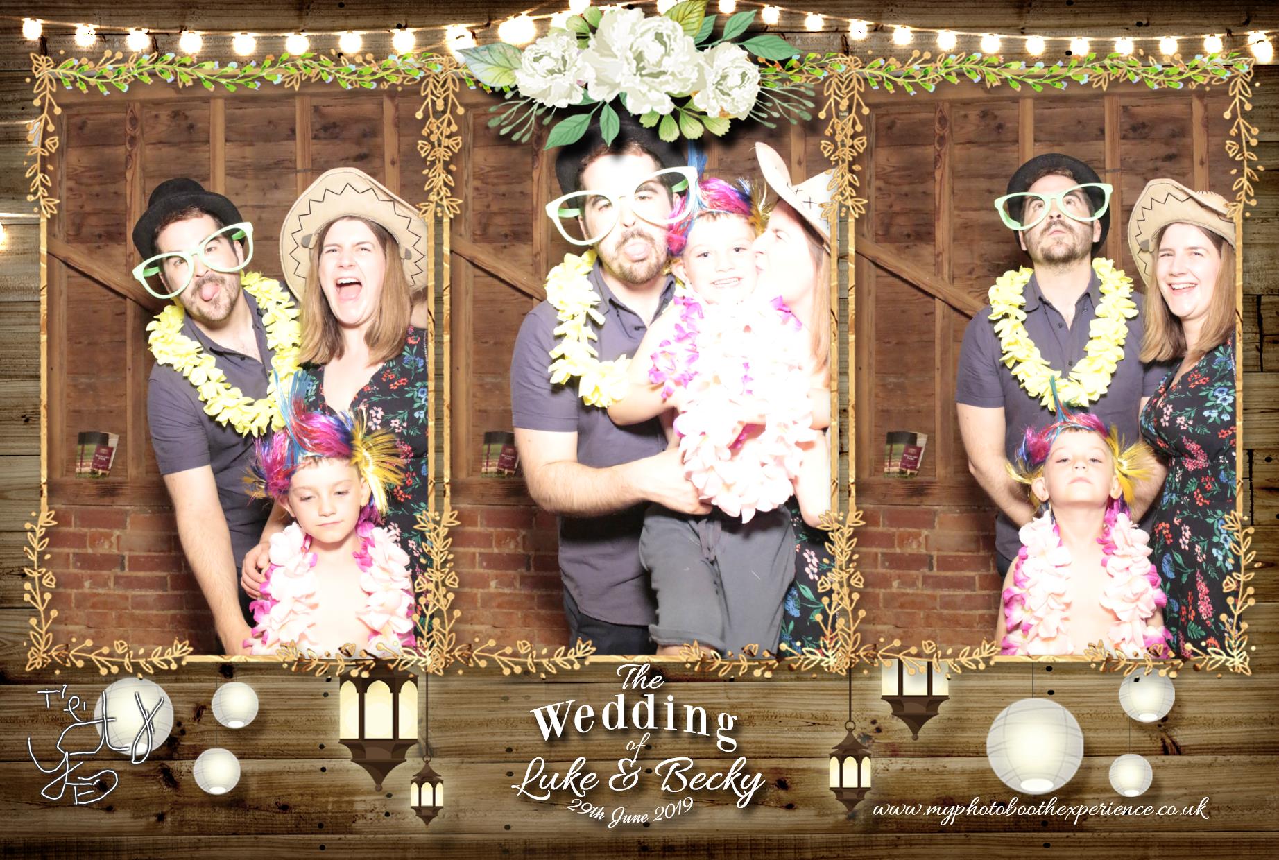 Luke & Becky's Wedding | View more photos from the event at gallery.myphotoboothexperience.co.uk/u/MyPhotoBoothExperienceLtd/Luke-Beckys-Wedding